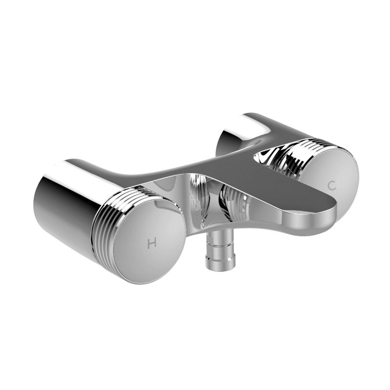 Exposed bath mixer without shower set