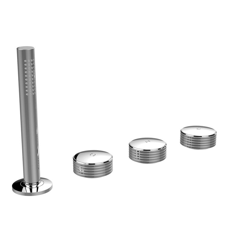 Deck mounted bath tap