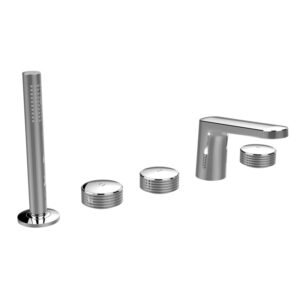 Deck mounted bath tap