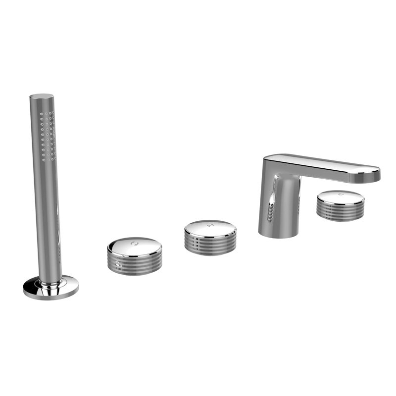 Deck mounted bath tap