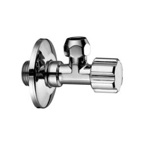 Chrome-plated tap with filter, adjustment and shut off, outlet 3/8” Ø 10