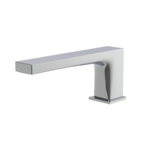 Deck mounted bath spout