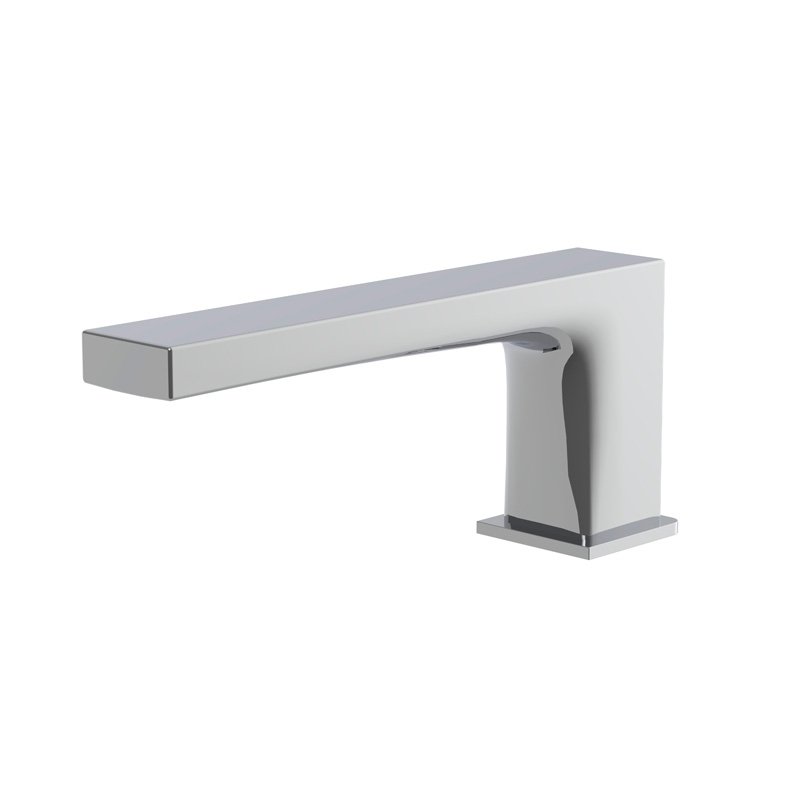 Deck mounted bath spout