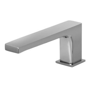 Deck mounted bath spout