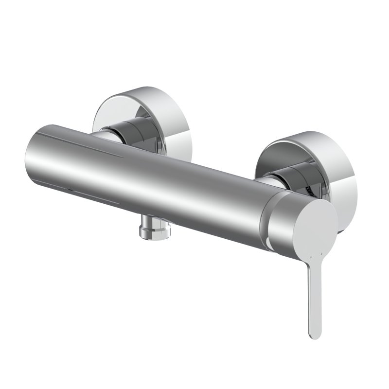 Exposed shower mixer without shower set