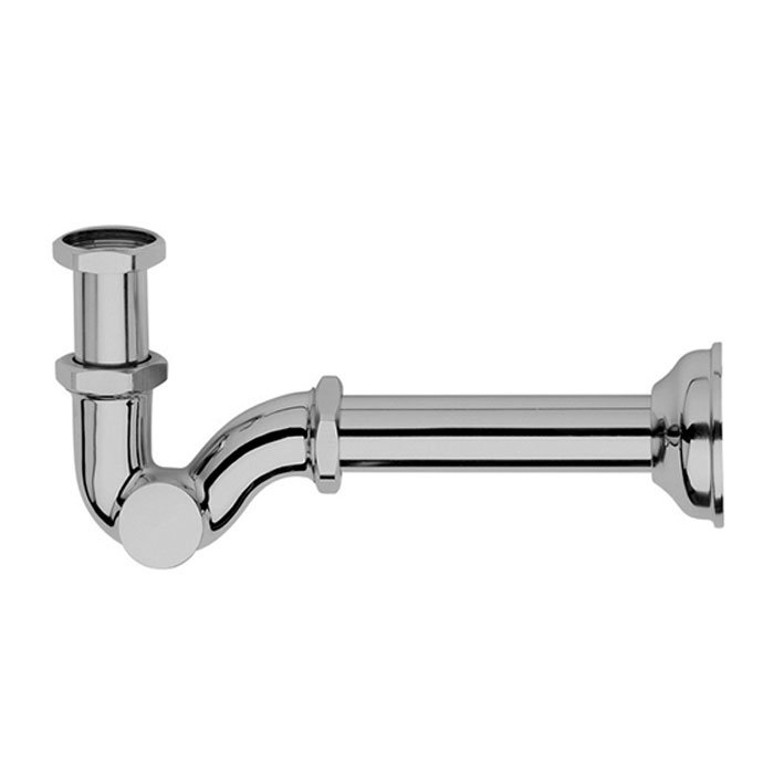 S-shaped siphon 1” 1/4 for bidet,lateral inspection, without drain,pipe cm 24 and brass washer