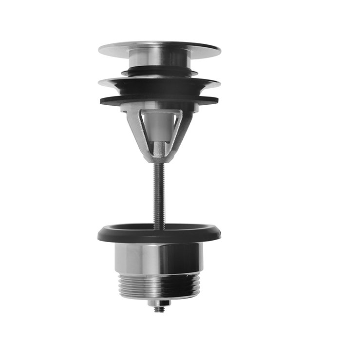 Brass click clack pop-up waste 1”1/4 universal model with fixing screw