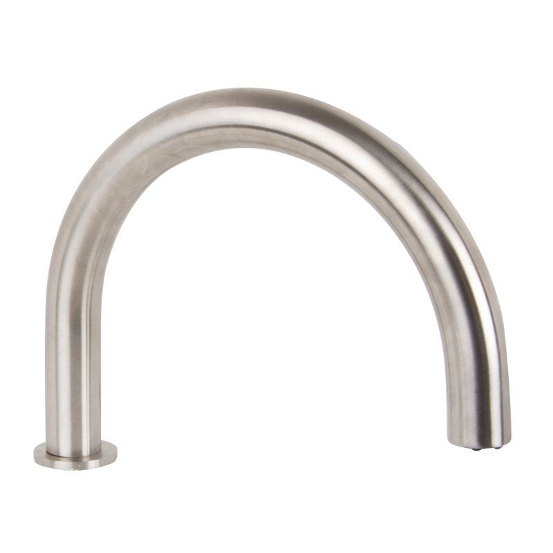 Deck mounted bath spout