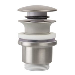 Click Clack pop-up waste Stainless steel and ABS