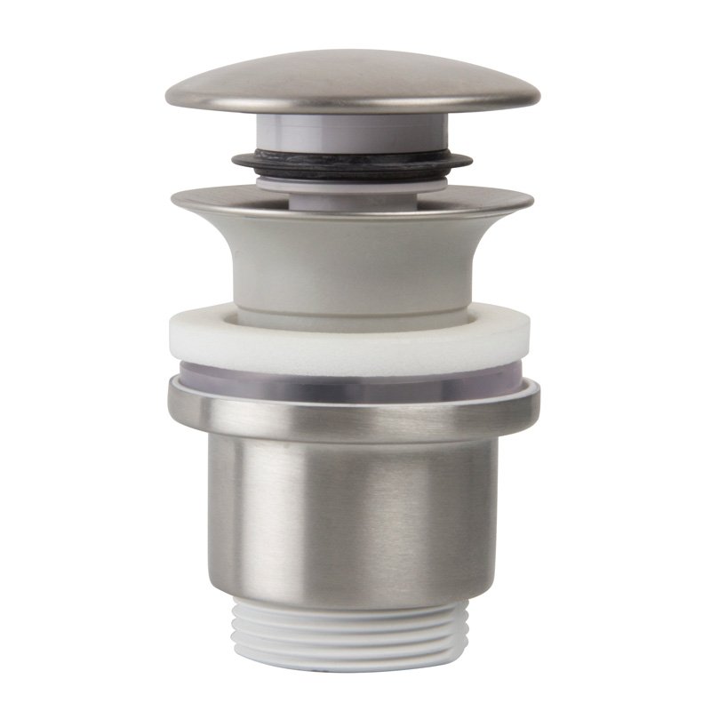 Click Clack pop-up waste Stainless steel and ABS