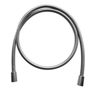 Flexible hose in stainless braided covered with transparent rubber film