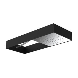 FIMA Carlo Frattini Wall mounted Moove showerhead with black frame (F2991N-WALL-MOUNTED-MOOVE-SHOWERHEAD-WITH-BLACK-FRAME)