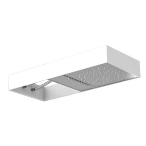 FIMA Carlo Frattini Wall mounted Moove showerhead with white frame