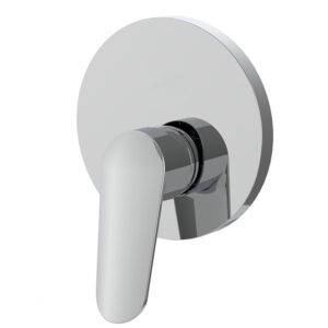 Single lever bath and shower mixer for concealed installation
