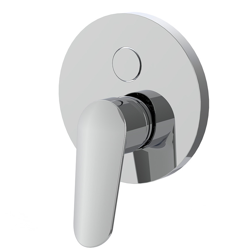 Single lever bath and shower mixer for
concealed installation with 2 outlets diverter