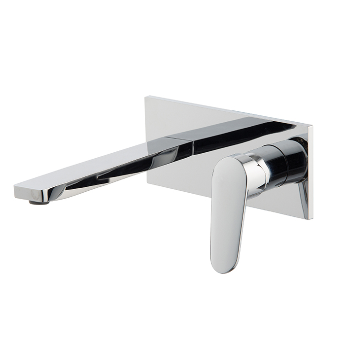 Wall mounted wash basin mixer