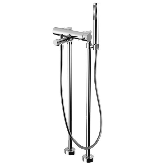 Floor mounted bath mixer