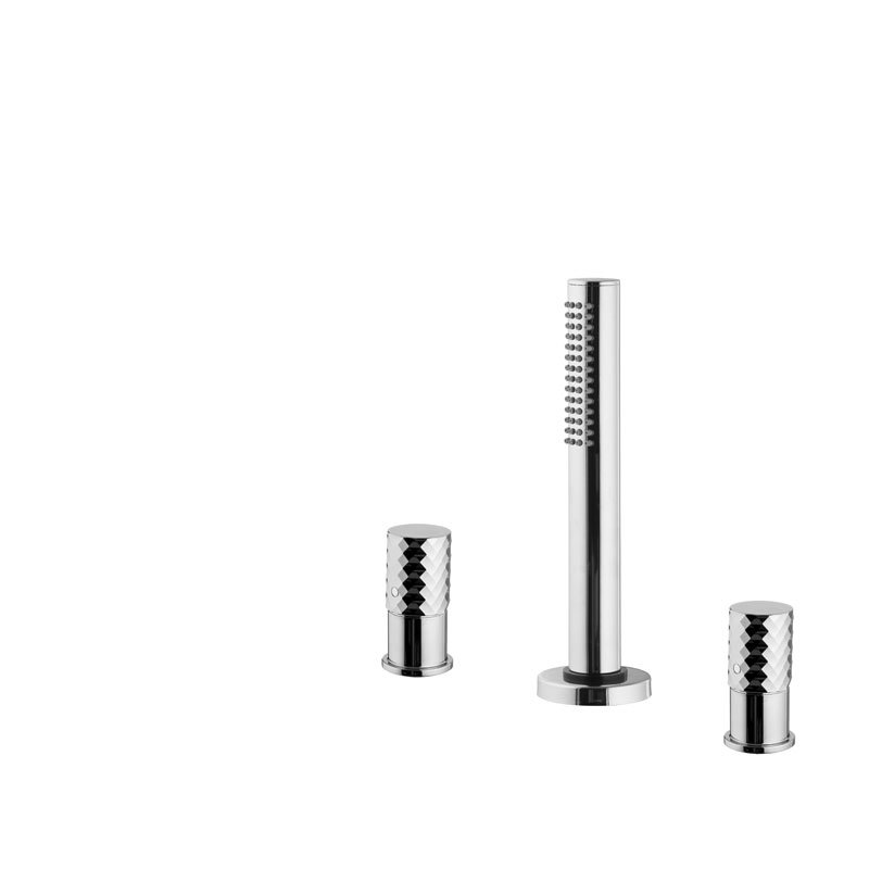 Deck mounted bath mixer