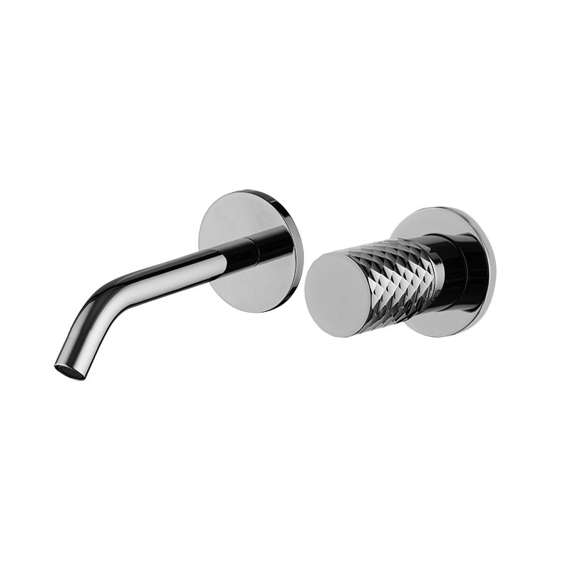 Wall mounted wash basin mixer