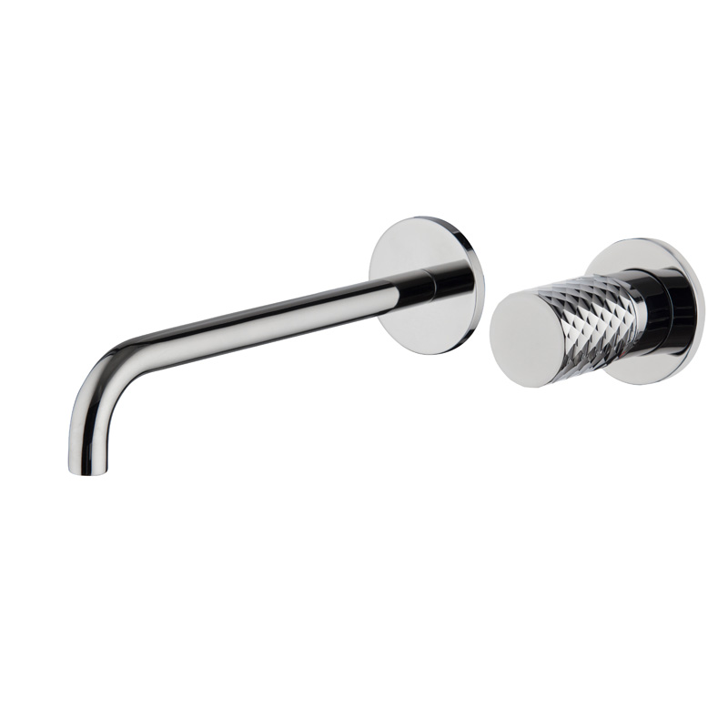 Wall mounted wash basin mixer