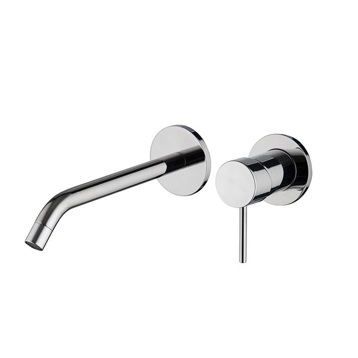 Wall mounted wash basin mixer