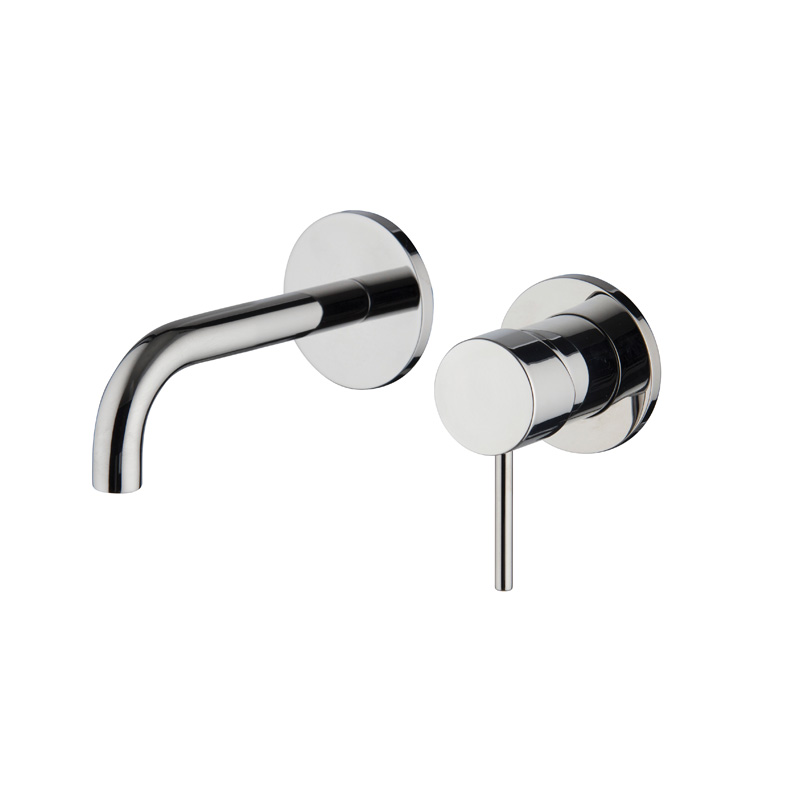 Wall mounted wash basin mixer