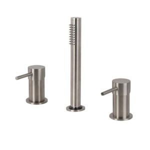 Deck mounted bath mixer