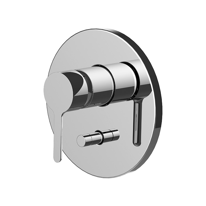Single lever bath and shower mixer for
concealed installation with 2 outlets diverter