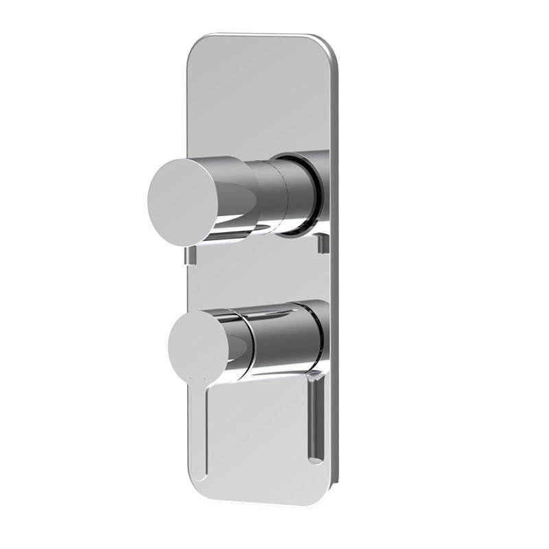 Built-in mixer with 2/3 outlets diverter