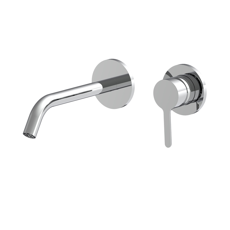 Wall mounted wash basin mixer