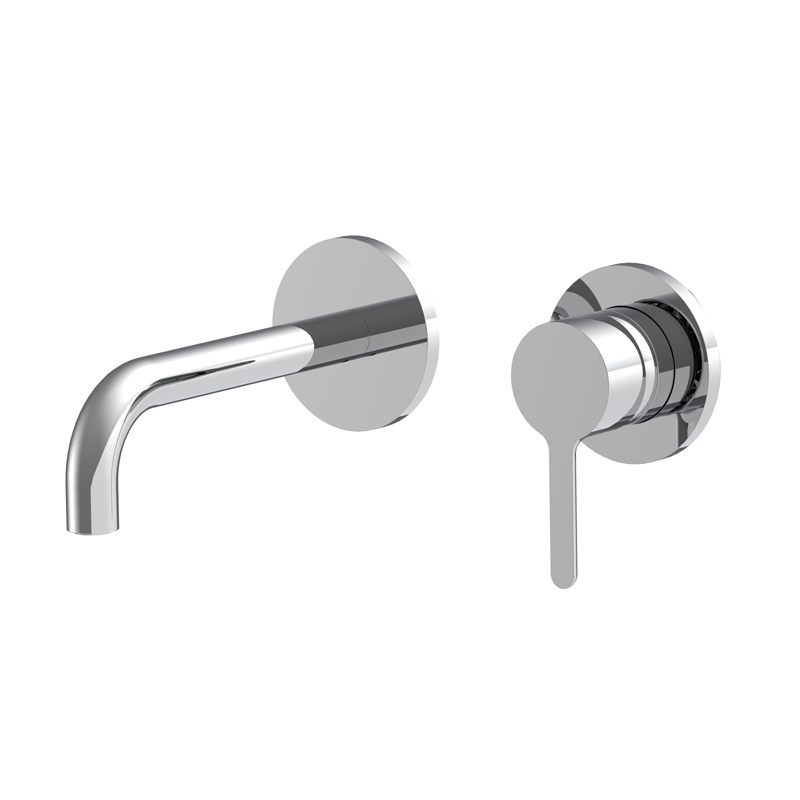 Wall mounted wash basin mixer