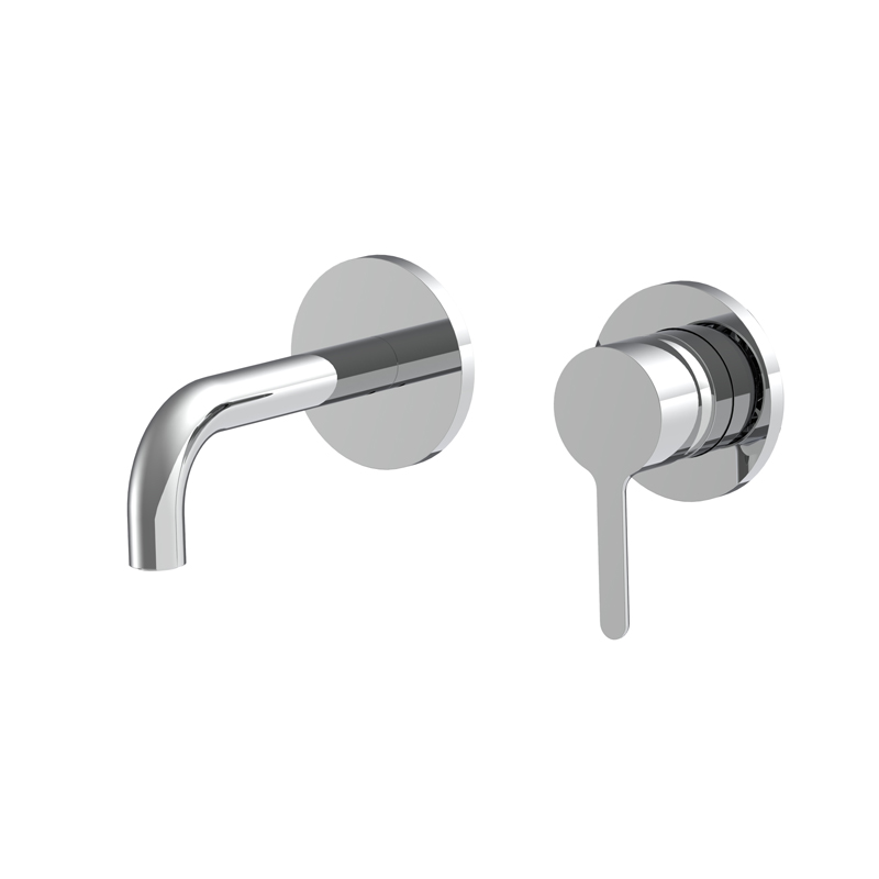 Wall mounted wash basin mixer