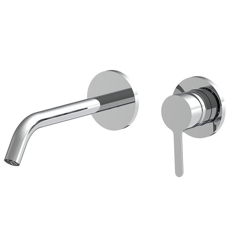 Wall mounted wash basin mixer