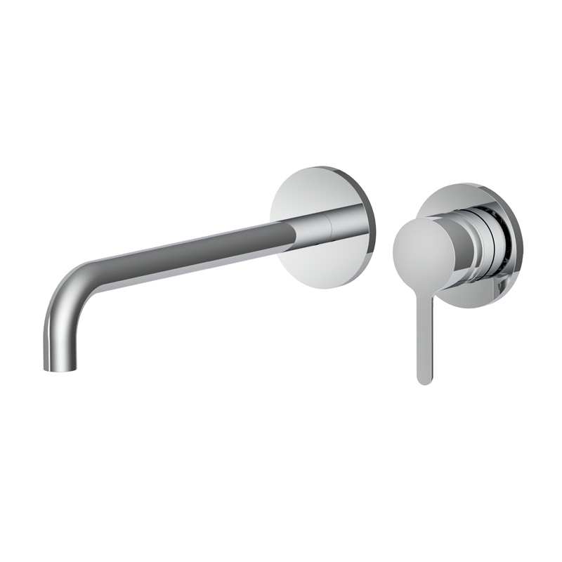 Wall mounted wash basin mixer