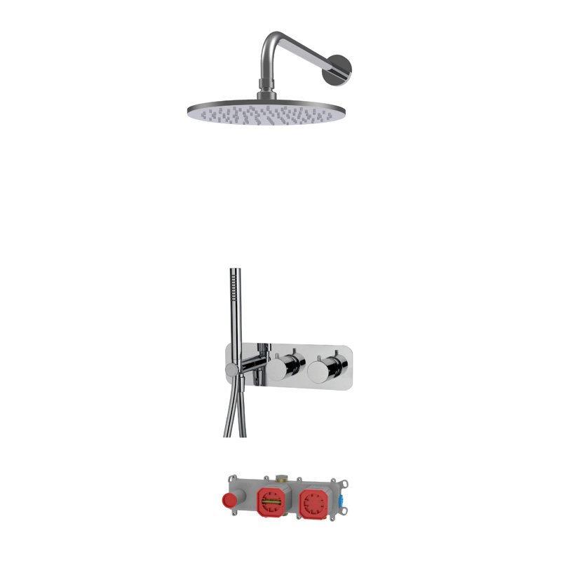 2 outlets thermostatic shower set