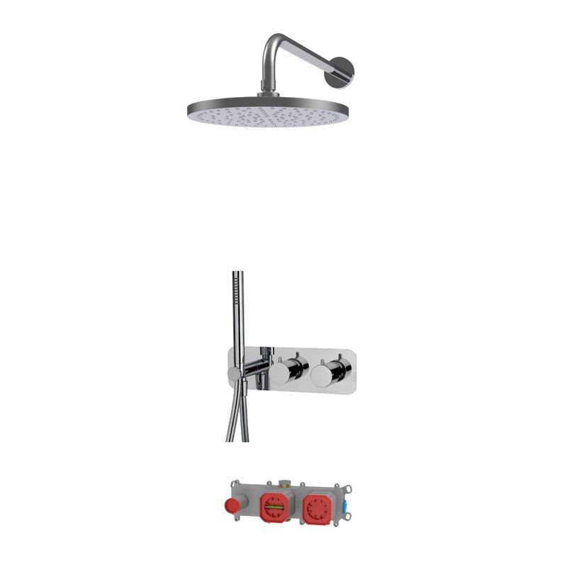 2 outlets thermostatic shower set