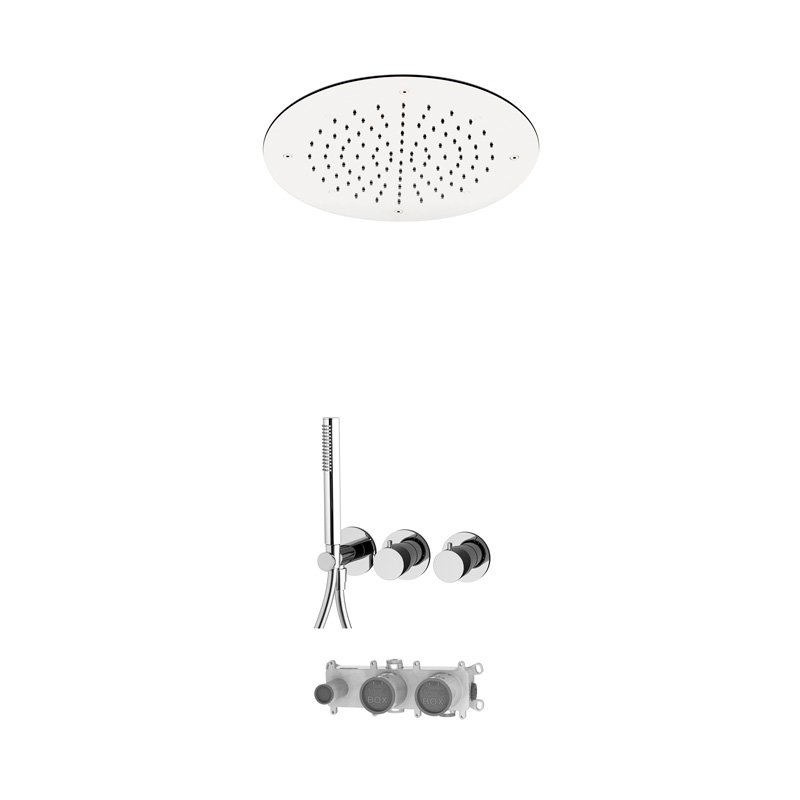 2 outlets thermostatic shower set