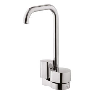 Single-hole mixer with two controls