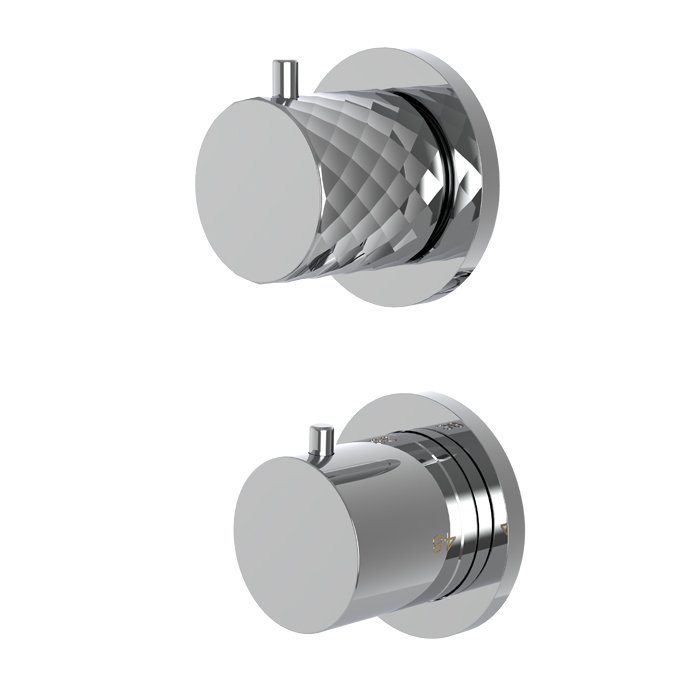 Thermostatic mixer for concealed installation with 2 outlets diverter Spillo Tech