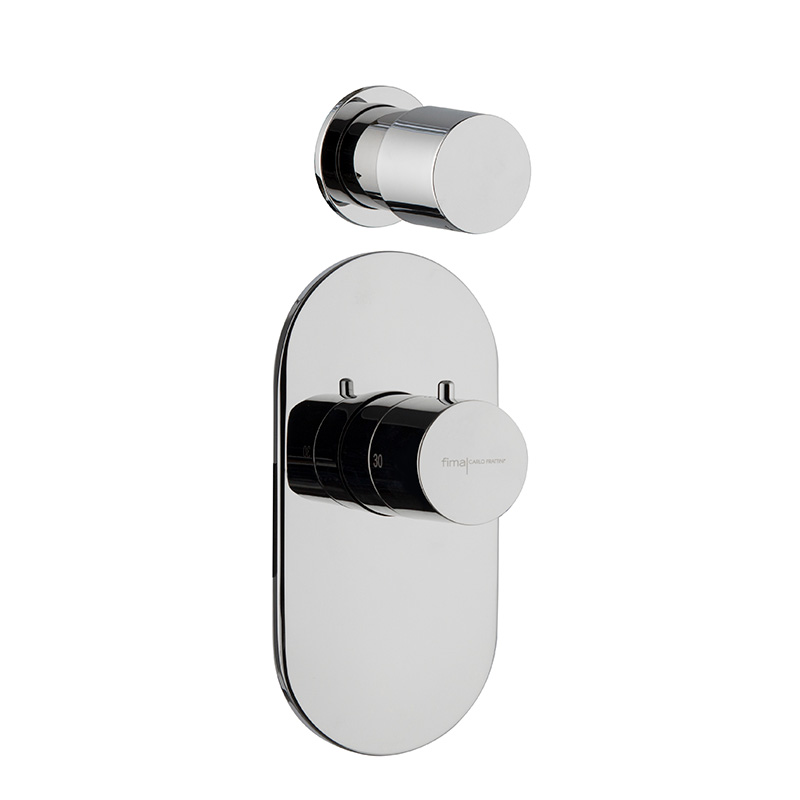 Thermostatic built-in shower mixer