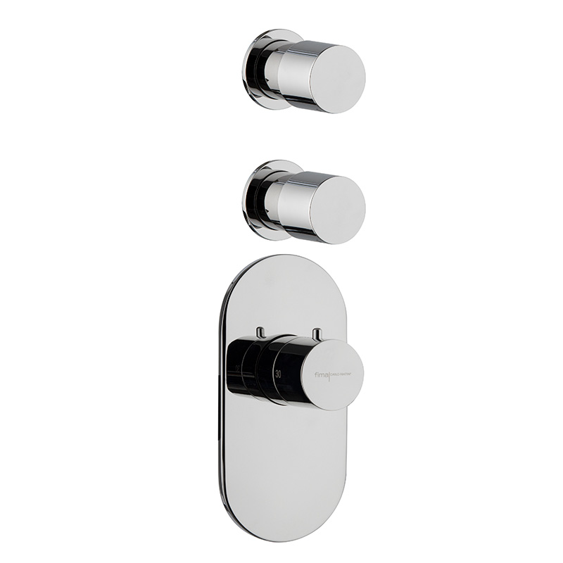 Thermostatic built-in shower mixer