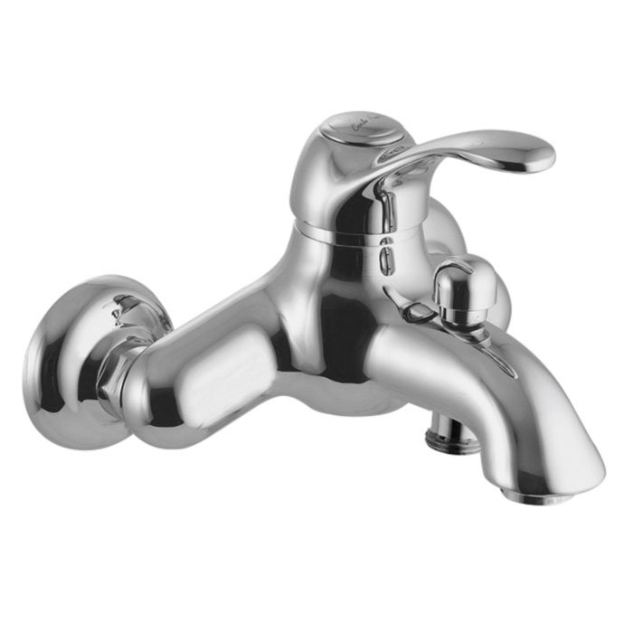 Exposed bath mixer without shower set