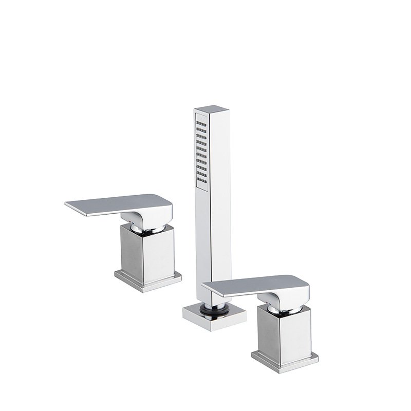 Deck mounted bath mixer