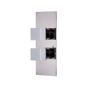 Thermostatic mixer for concealed installation with 2/3 outlets diverter