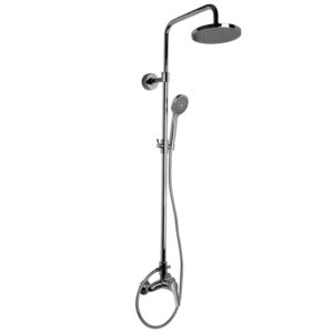 Shower column with showerhead and shower set