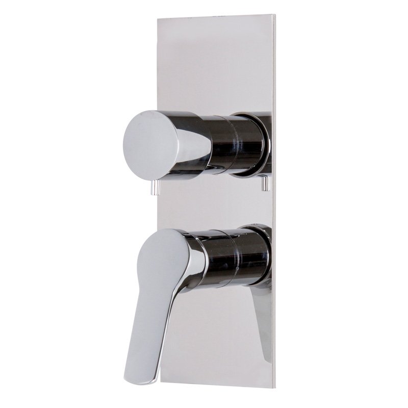 Built-in mixer with 2/3 outlets diverter