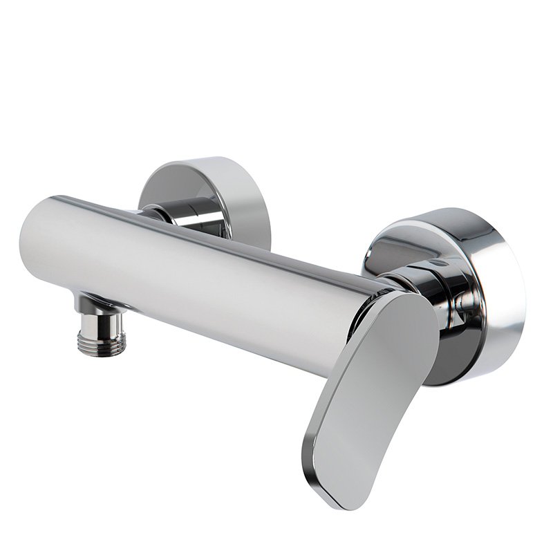 Exposed shower mixer without shower set