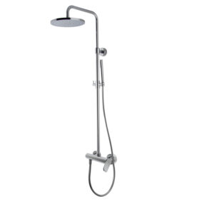 Shower column with showerhead and shower set