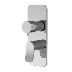 Built-in mixer with 2/3 outlets diverter