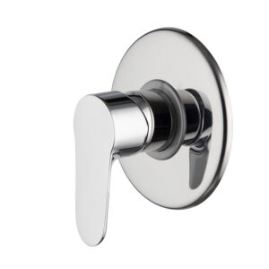 Single lever bath and shower mixer for concealed installation